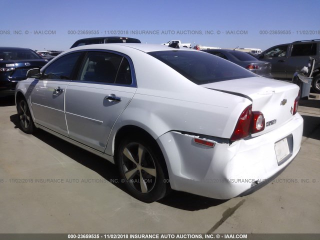 1G1ZC5E07CF269045 - 2012 CHEVROLET MALIBU 1LT WHITE photo 3
