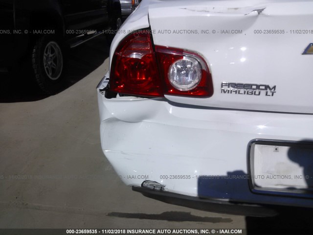 1G1ZC5E07CF269045 - 2012 CHEVROLET MALIBU 1LT WHITE photo 6