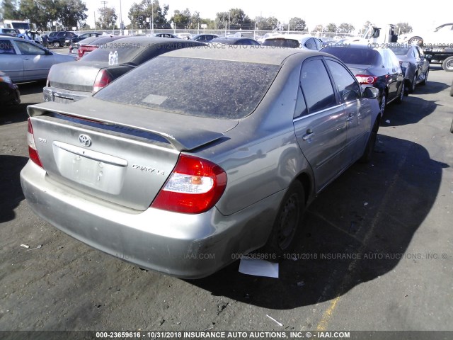 4T1BE32K43U691343 - 2003 TOYOTA CAMRY LE/XLE/SE GRAY photo 4