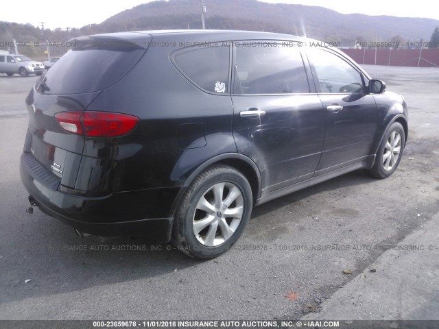 4S4WX83C764429868 - 2006 SUBARU B9 TRIBECA 3.0 H6/3.0 H6 LIMITED BLACK photo 4