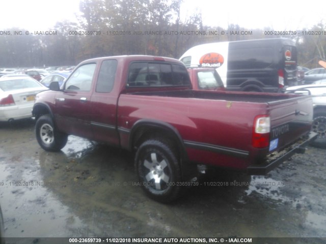 JT4UN22D1V0047611 - 1997 TOYOTA T100 XTRACAB BURGUNDY photo 3