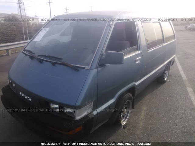 JT4YR29V7H5053506 - 1987 TOYOTA VAN WAGON CARGO BLUE photo 2