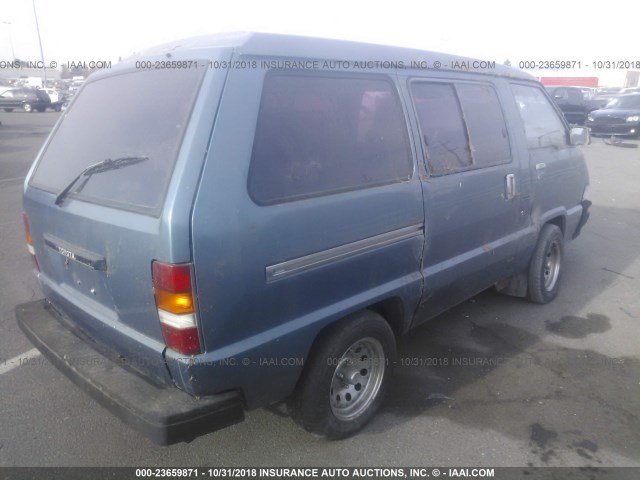 JT4YR29V7H5053506 - 1987 TOYOTA VAN WAGON CARGO BLUE photo 4