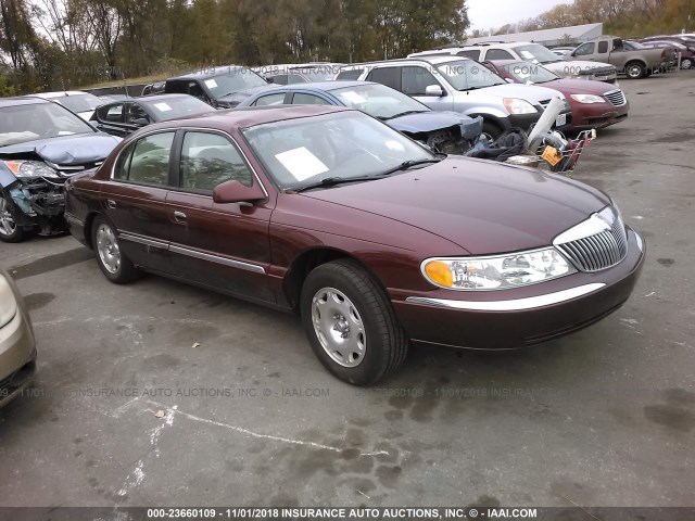 1LNHM97V22Y636478 - 2002 LINCOLN CONTINENTAL  BURGUNDY photo 1