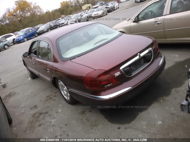 1LNHM97V22Y636478 - 2002 LINCOLN CONTINENTAL  BURGUNDY photo 3