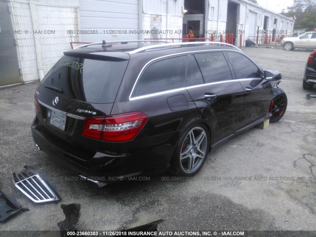 WDDHH7EB0CA569613 - 2012 MERCEDES-BENZ E 63 AMG BURGUNDY photo 4