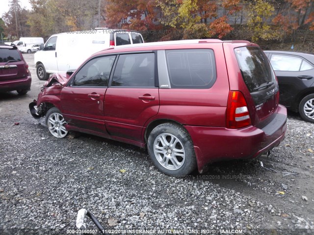 JF1SG69614G709862 - 2004 SUBARU FORESTER 2.5XT RED photo 3