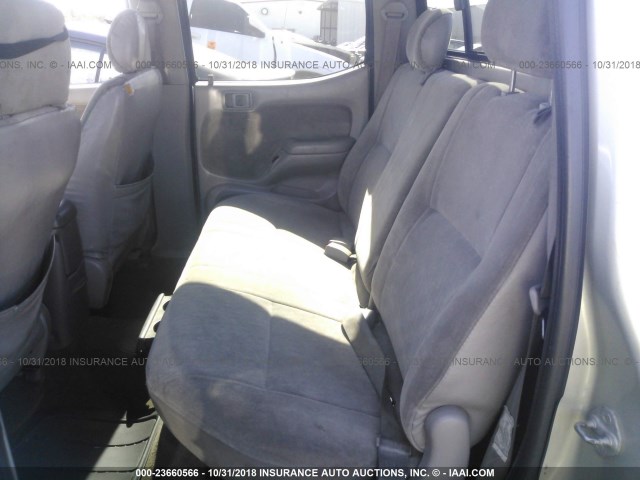 5TEGN92N12Z041138 - 2002 TOYOTA TACOMA DOUBLE CAB PRERUNNER SILVER photo 8