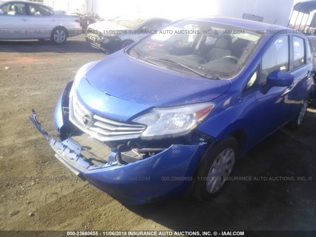 3N1CE2CP9FL401824 - 2015 NISSAN VERSA NOTE S/S PLUS/SV/SL/SR BLUE photo 2