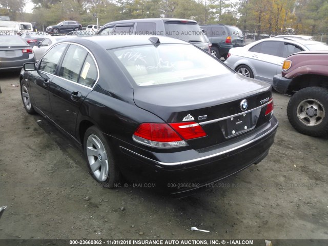 WBAHL83558DT11182 - 2008 BMW 750 I BLACK photo 3