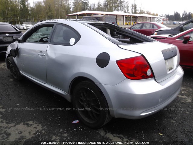 JTKDE177050035794 - 2005 TOYOTA SCION TC ვერცხლისფერი ფოტო 3