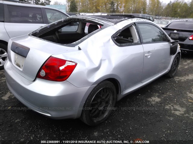JTKDE177050035794 - 2005 TOYOTA SCION TC ვერცხლისფერი ფოტო 4