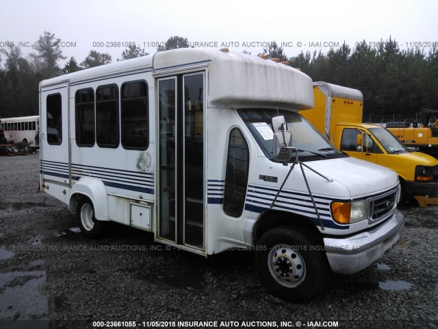 1FDWE35S74HA49271 - 2004 FORD ECONOLINE E350 SUPER DUTY CTWAY VAN WHITE photo 1