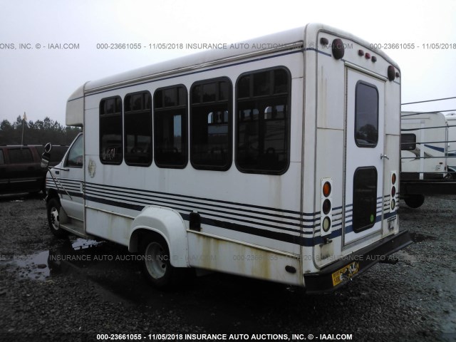 1FDWE35S74HA49271 - 2004 FORD ECONOLINE E350 SUPER DUTY CTWAY VAN WHITE photo 3