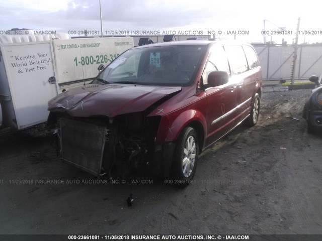 2C4RC1BG8DR539363 - 2013 CHRYSLER TOWN & COUNTRY TOURING RED photo 2