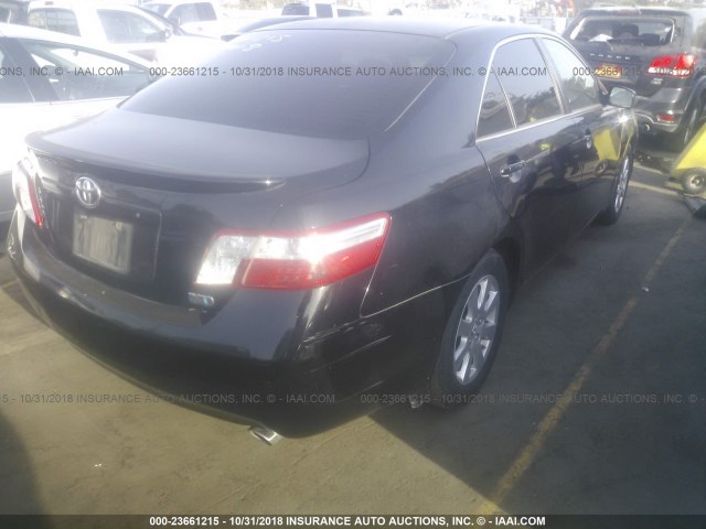 JTNBB46K273031869 - 2007 TOYOTA CAMRY NEW GENERAT HYBRID BLACK photo 4