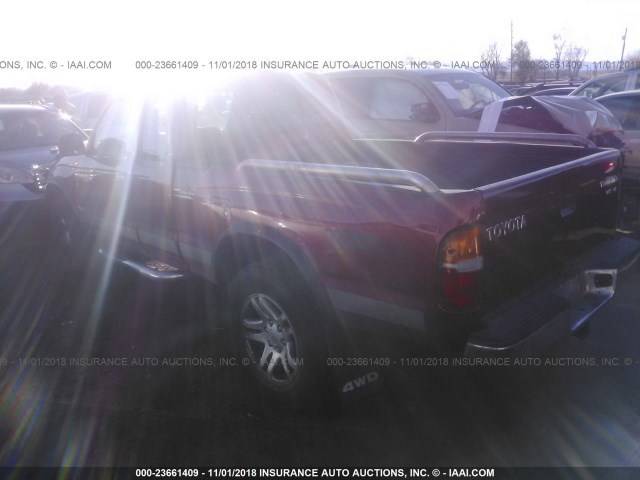 5TEWN72N2YZ708890 - 2000 TOYOTA TACOMA XTRACAB RED photo 3