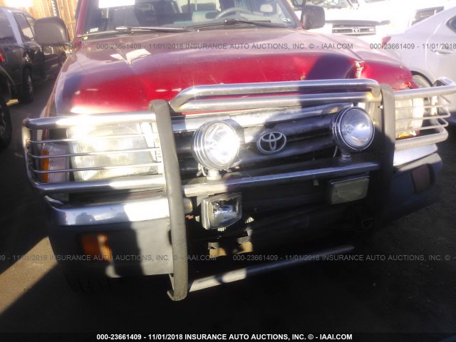 5TEWN72N2YZ708890 - 2000 TOYOTA TACOMA XTRACAB RED photo 6