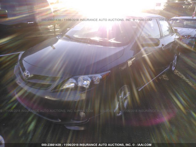 2T1BU4EE2BC724953 - 2011 TOYOTA COROLLA S/LE GRAY photo 2