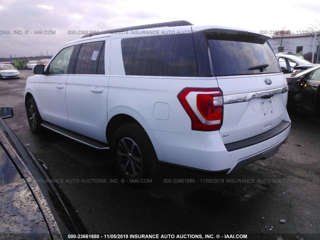 1FMJK1JTXJEA45735 - 2018 FORD EXPEDITION MAX XLT WHITE photo 3