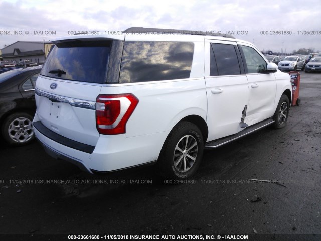 1FMJK1JTXJEA45735 - 2018 FORD EXPEDITION MAX XLT WHITE photo 4