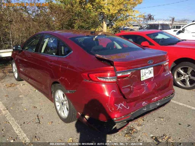 3FA6P0LU7JR208694 - 2018 FORD FUSION SE HYBRID RED photo 13