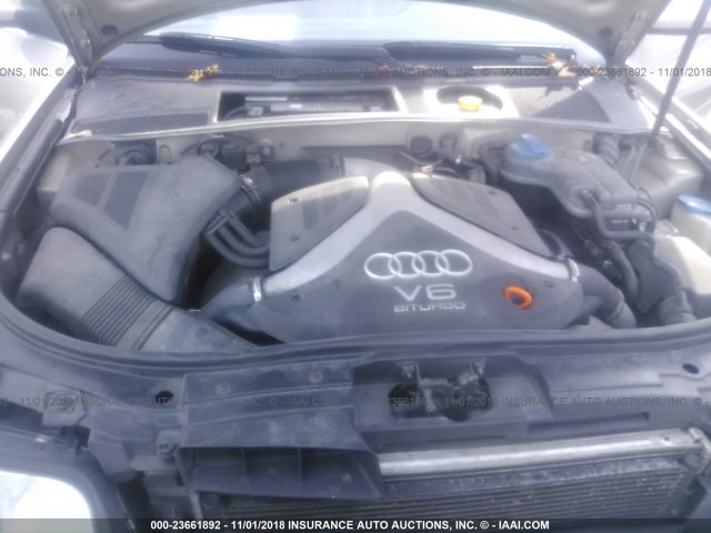 WAULD64B82N051488 - 2002 AUDI A6 2.7T QUATTRO GOLD photo 10