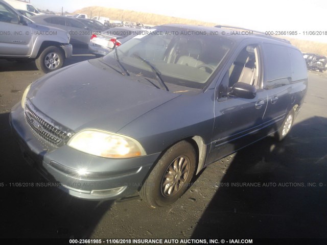 2FMDA5241XBA55170 - 1999 FORD WINDSTAR SE BLUE photo 2