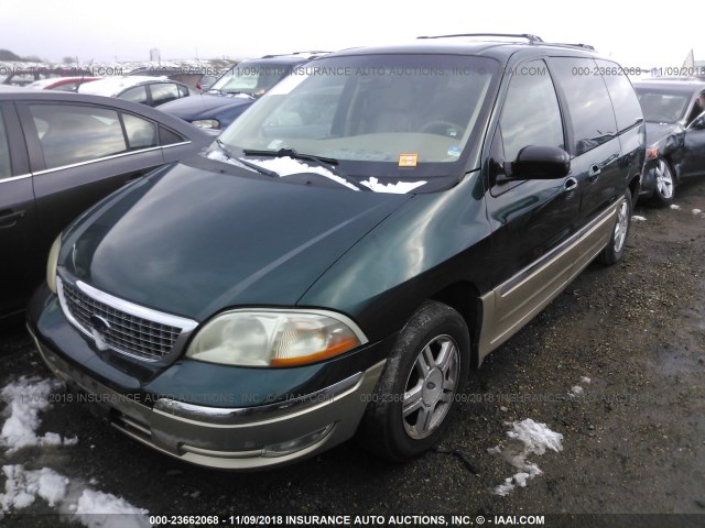 2FMZA53431BC36184 - 2001 FORD WINDSTAR SEL GREEN photo 2