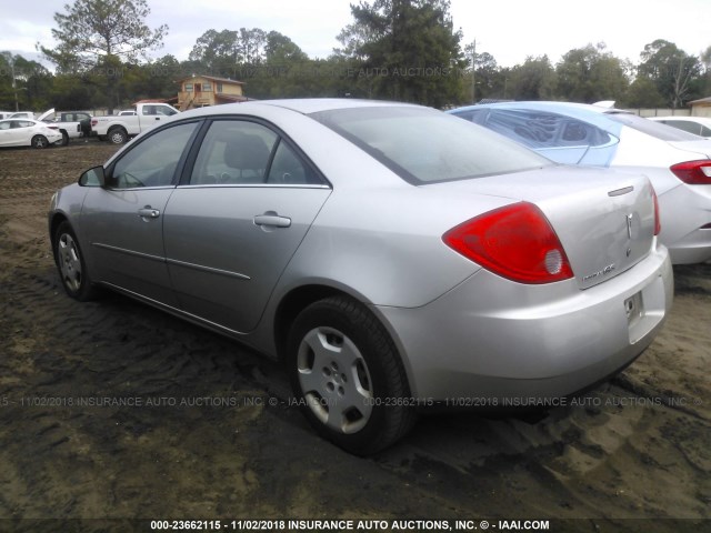 1G2ZF57B684144400 - 2008 PONTIAC G6 VALUE LEADER/BASE SILVER photo 3