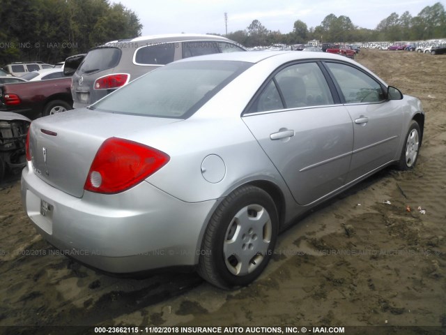 1G2ZF57B684144400 - 2008 PONTIAC G6 VALUE LEADER/BASE SILVER photo 4