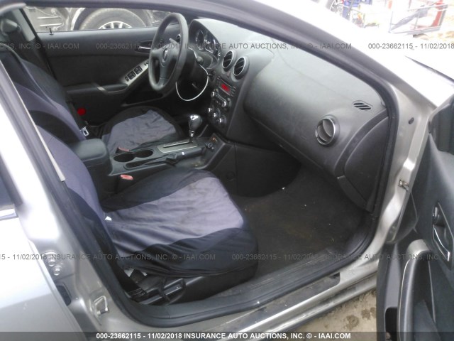 1G2ZF57B684144400 - 2008 PONTIAC G6 VALUE LEADER/BASE SILVER photo 5