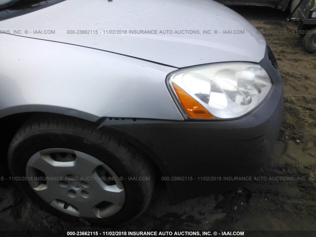 1G2ZF57B684144400 - 2008 PONTIAC G6 VALUE LEADER/BASE SILVER photo 6