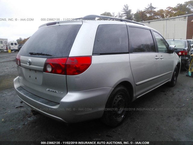 5TDZK23C27S051431 - 2007 TOYOTA SIENNA CE/LE GRAY photo 4