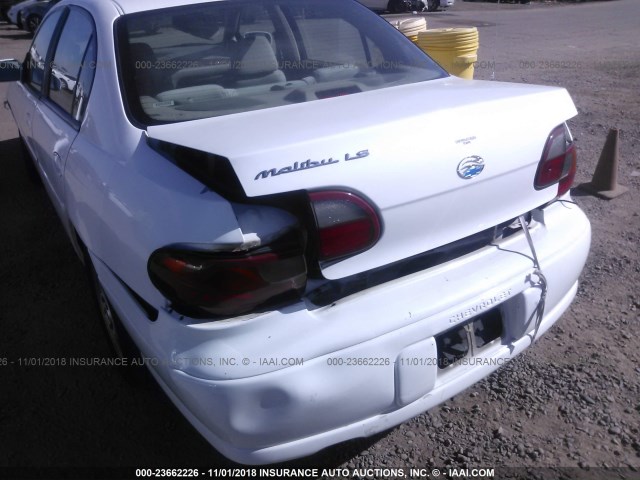 1G1NE52J53M627521 - 2003 CHEVROLET MALIBU LS თეთრი ფოტო 6