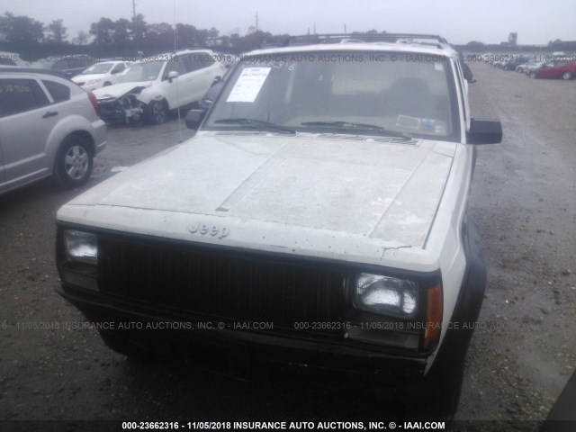 1J4FJ68S6TL188410 - 1996 JEEP CHEROKEE SPORT/CLASSIC WHITE photo 6