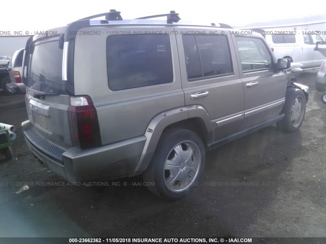 1J8HG58N46C149846 - 2006 JEEP COMMANDER LIMITED GOLD photo 4