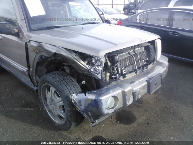 1J8HG58N46C149846 - 2006 JEEP COMMANDER LIMITED GOLD photo 6