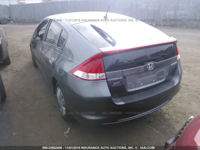 JHMZE2H58BS003027 - 2011 HONDA INSIGHT LX GRAY photo 3