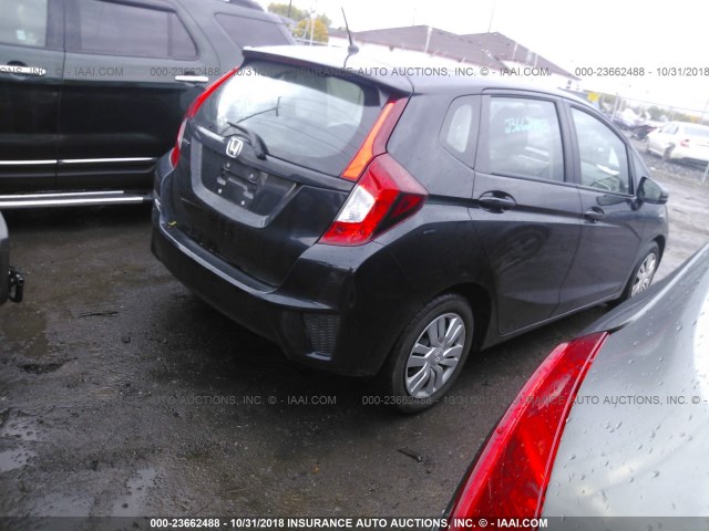 3HGGK5H55FM751799 - 2015 HONDA FIT LX BLACK photo 4