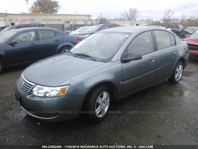 1G8AJ55F17Z196218 - 2007 SATURN ION LEVEL 2 GRAY photo 2