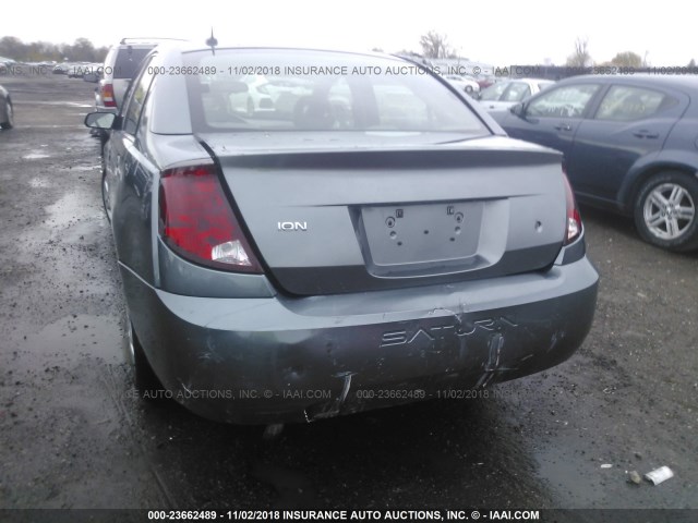 1G8AJ55F17Z196218 - 2007 SATURN ION LEVEL 2 GRAY photo 6