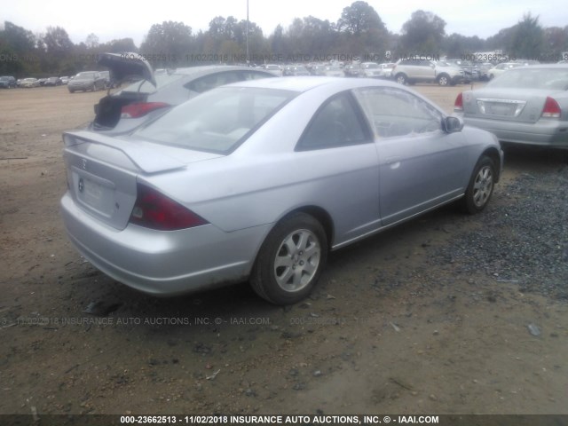 1HGEM21951L008437 - 2001 HONDA CIVIC SI/EX SILVER photo 4