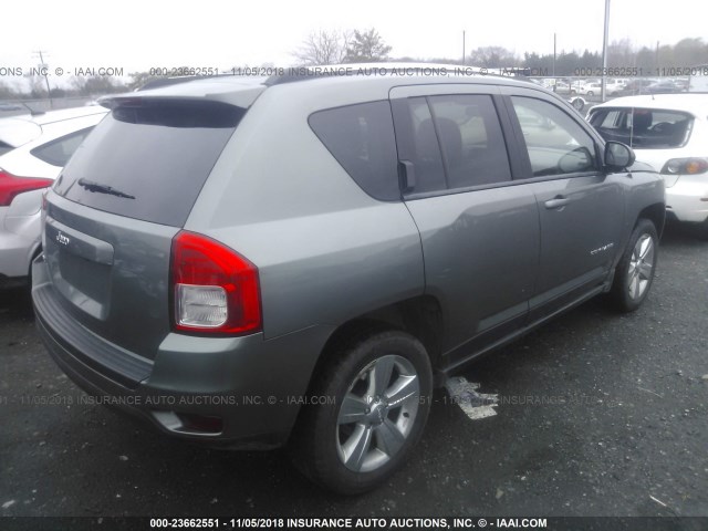 1C4NJDBB7DD228861 - 2013 JEEP COMPASS SPORT GRAY photo 4