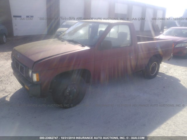 1N6SD11S5SC373407 - 1995 NISSAN TRUCK E/XE RED photo 2