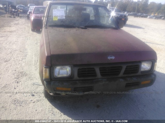 1N6SD11S5SC373407 - 1995 NISSAN TRUCK E/XE RED photo 6