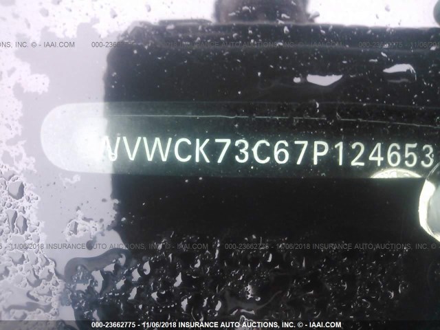 WVWCK73C67P124653 - 2007 VOLKSWAGEN PASSAT 2.0T SPORT BLACK photo 9