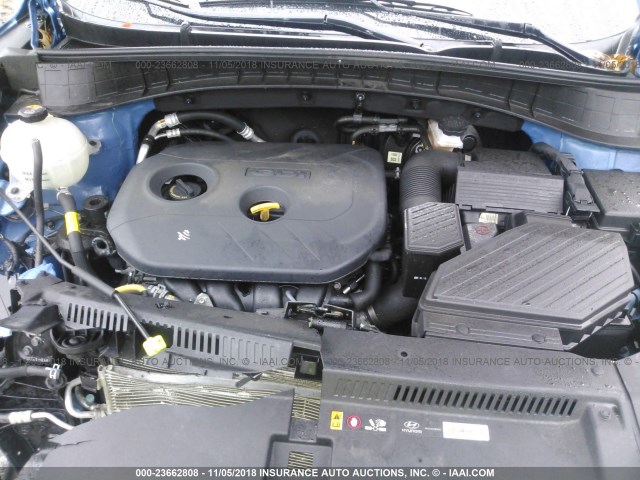 KM8J3CA46JU605726 - 2018 HYUNDAI TUCSON SEL/SEL PLUS BLUE photo 10