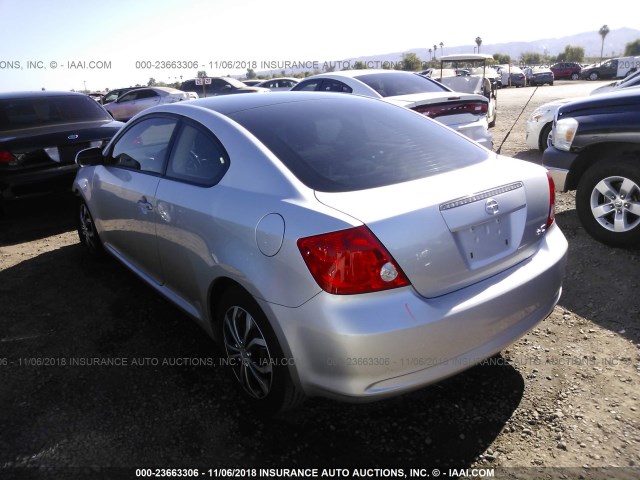 JTKDE167970173970 - 2007 TOYOTA SCION TC SILVER photo 3