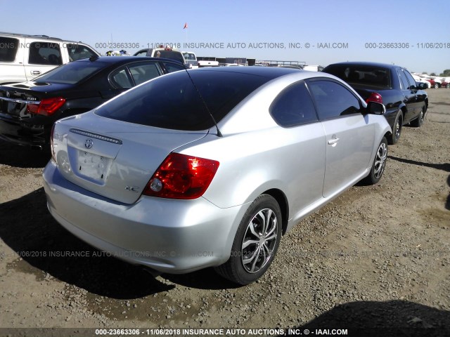 JTKDE167970173970 - 2007 TOYOTA SCION TC SILVER photo 4